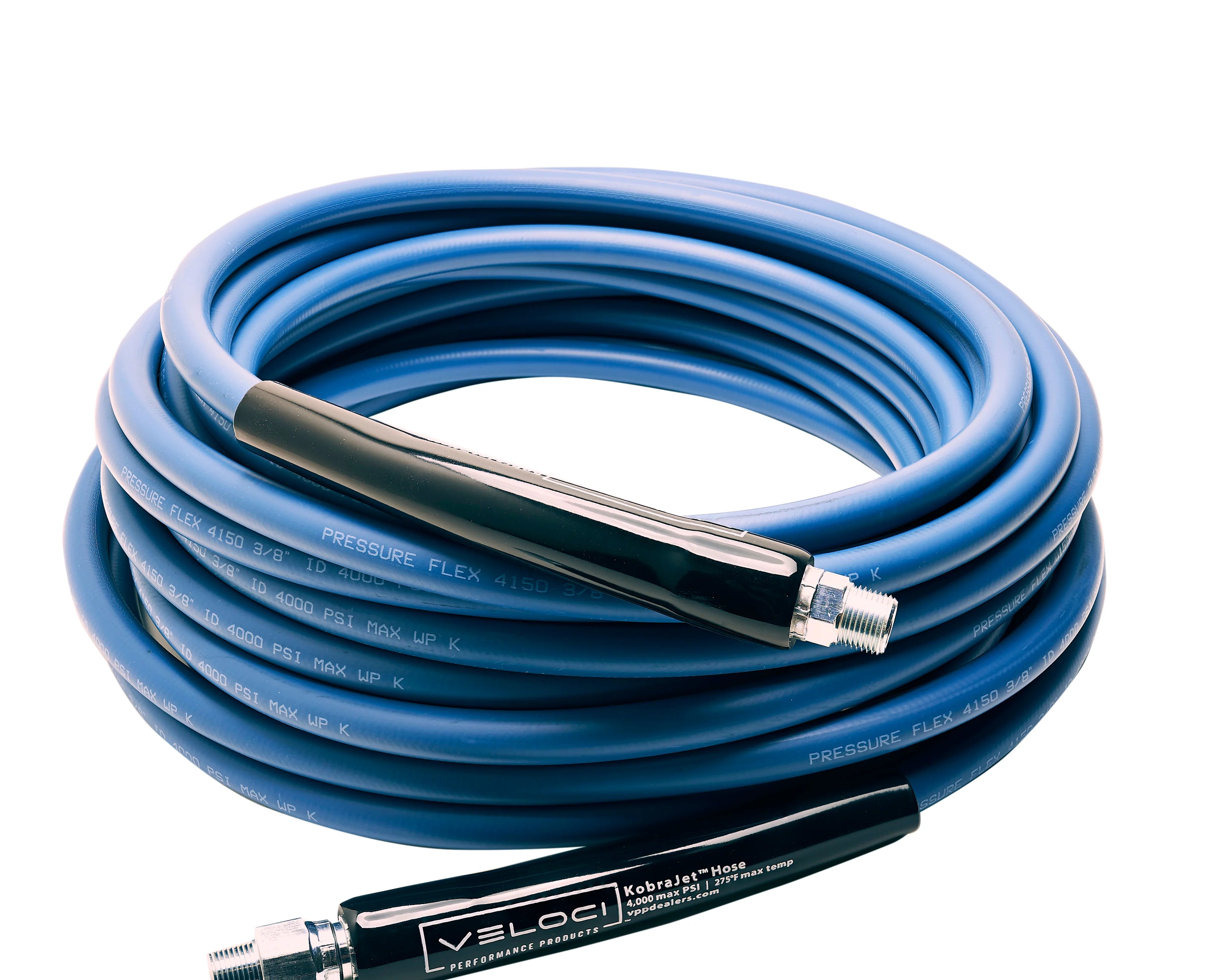3/8" Kobrajet Smooth Blue Hose, 4000 PSI (NO QUICK CONNECTS)