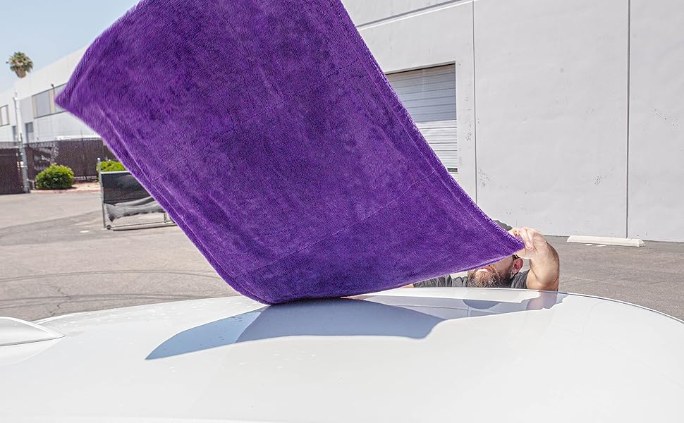 Max Shine Purple Duo Twisted Towel Large