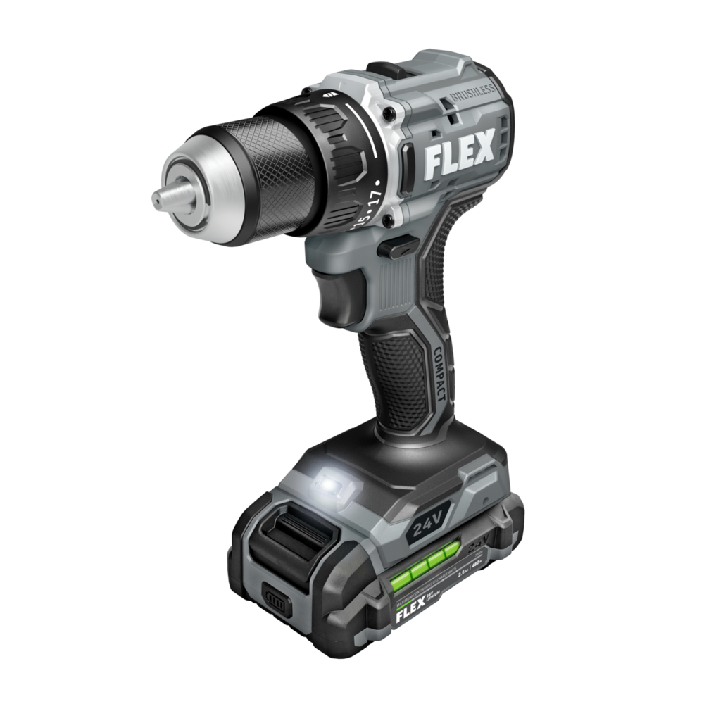 Flex 1/2 2 Speed Compact Drill Driver Kit
