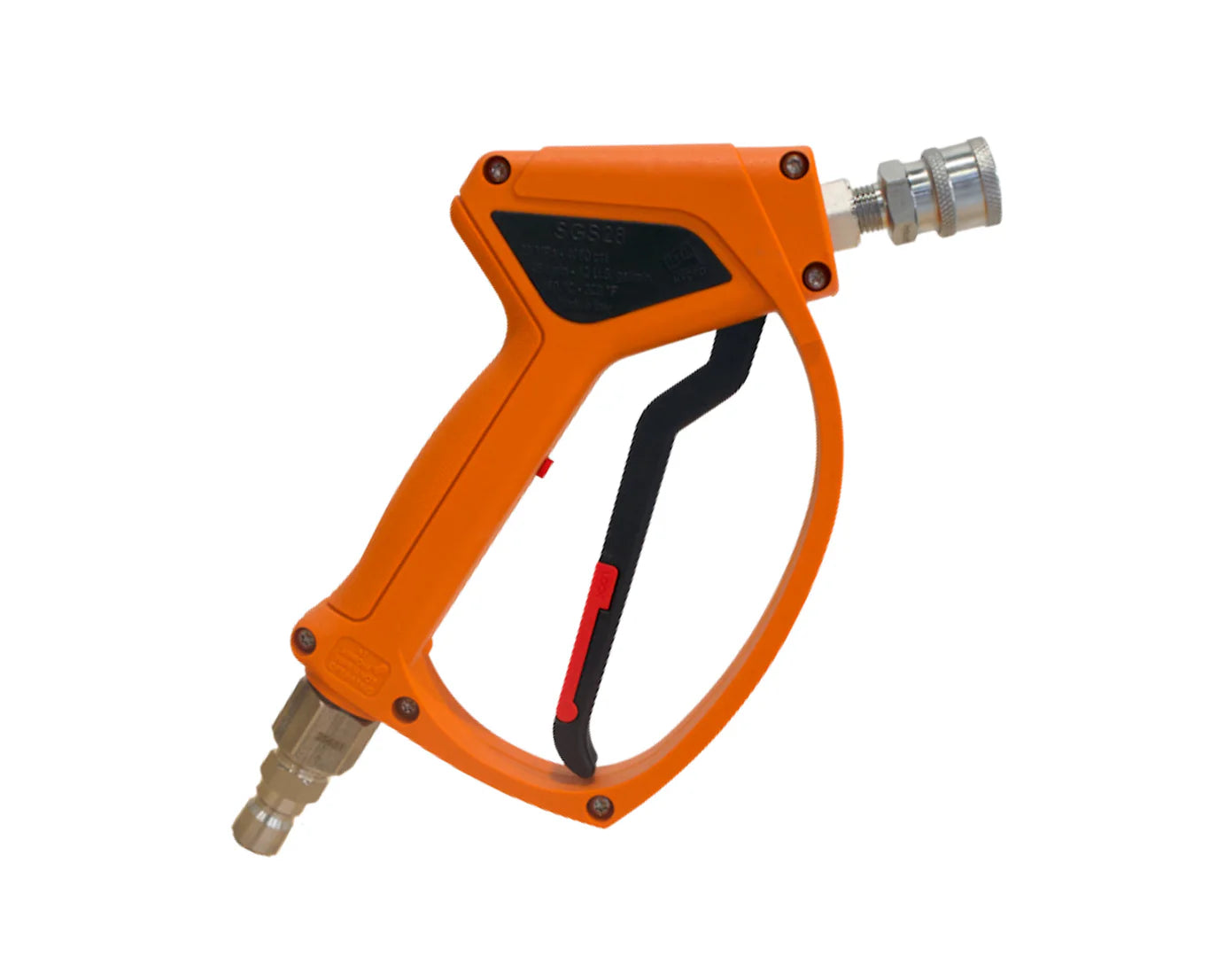 MTM SGS28 Light Orange Spray Gun w/ SS QC Fittings