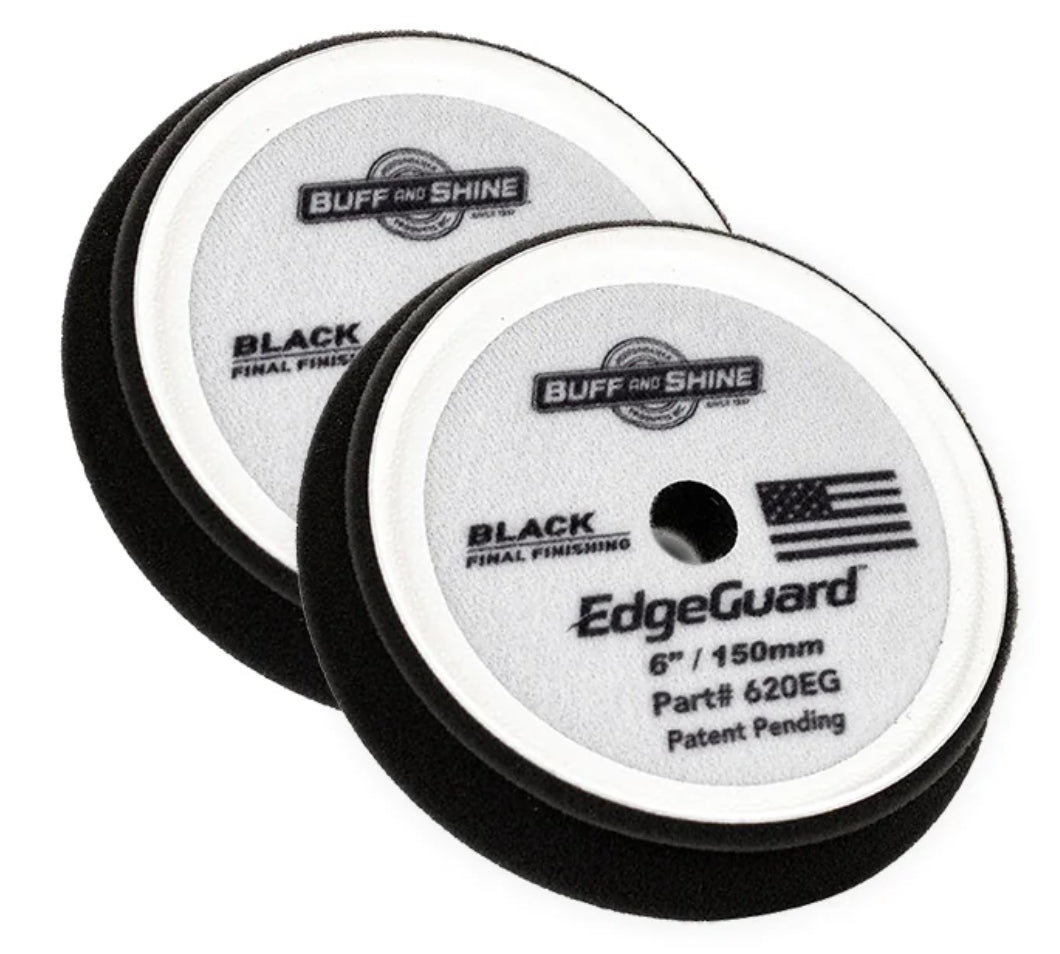 BUFF AND SHINE EDGE GUARD FOAM PAD - BLACK FINAL FINISHING PAD