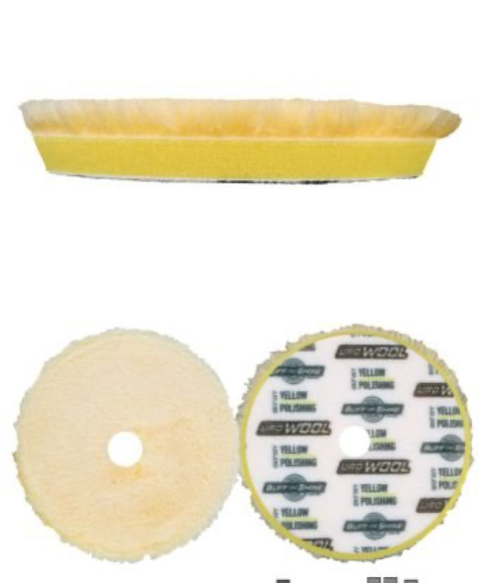 BUFF AND SHINE Wool Yellow Pad