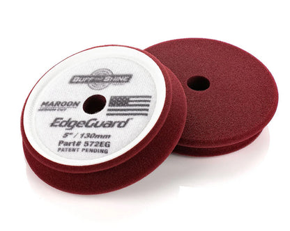 BUFF AND SHINE EDGE GUARD FOAM PAD - MAROON MEDIUM CUT
