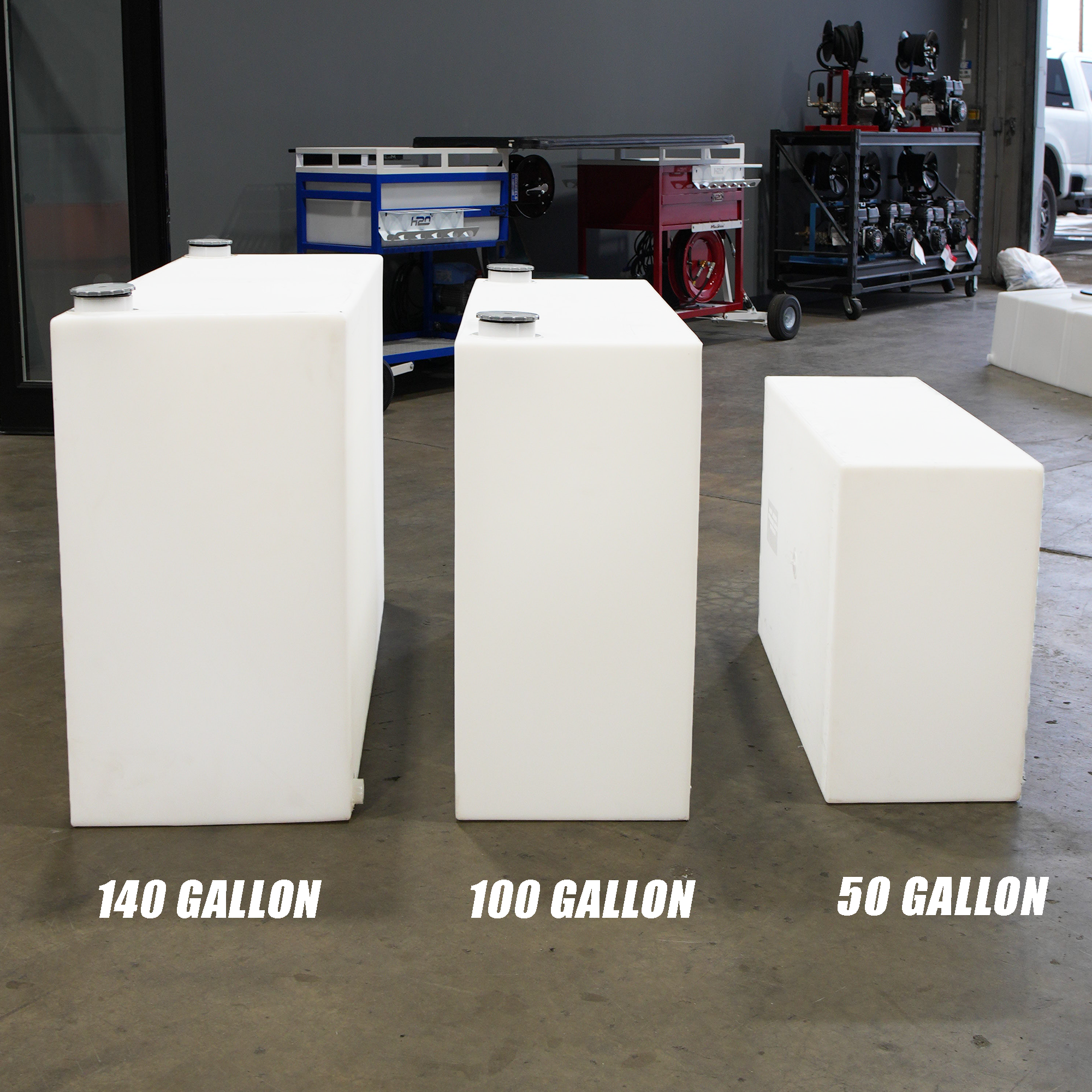 100 Gallon Slim Water Tank - Detailing Tank