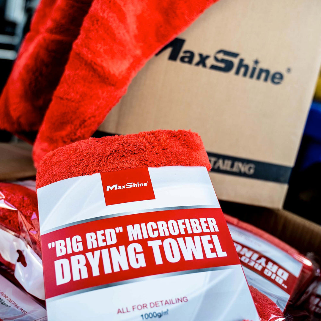 MAXSHINE BIG RED DRYING TOWEL 1000GSM 20"X 28"